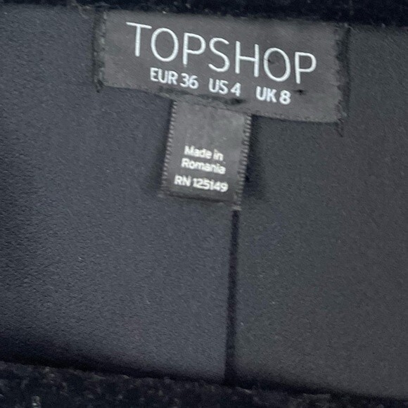 TOPSHOP Black Blazer sz 4 - Picture 4 of 5